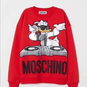 Sold! H&M x Moschino Women’s Red Donald Duck Sweat
